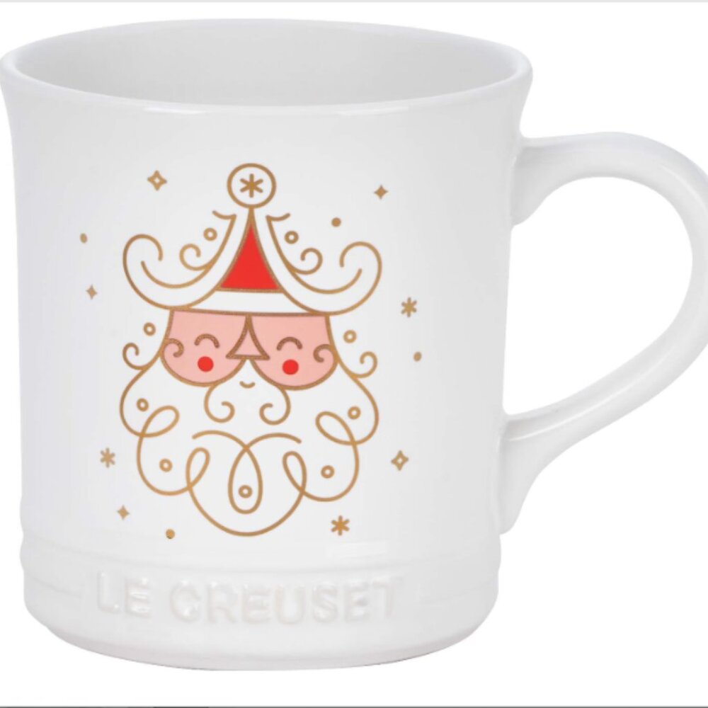Le Creuset Stoneware Noel Collection: Santa Mug
